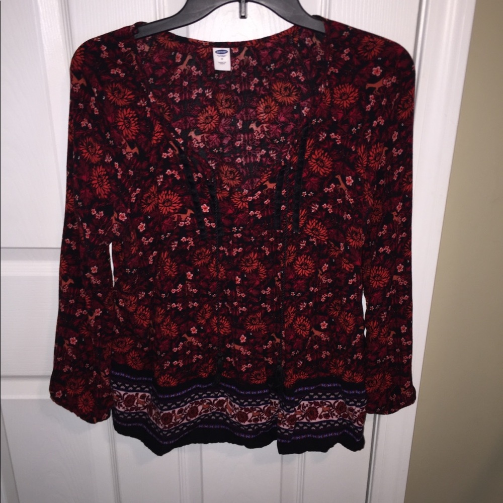 Light V neck blouse